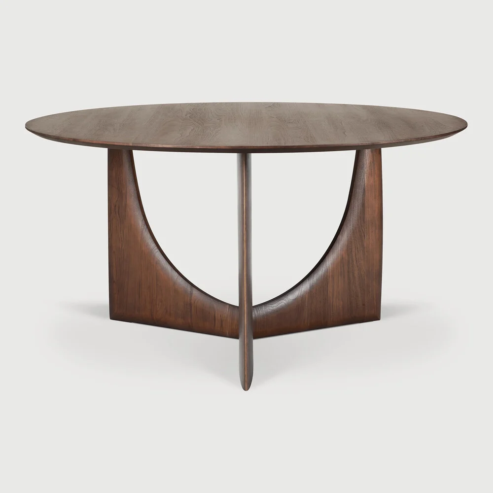 Ethnicraft Geometric Runde Esstisch 150cm Teak/Braun