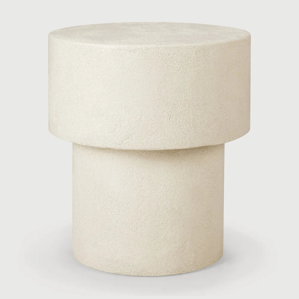 Ethnicraft Elements Indoor Beistelltisch Microzemant Pilzform 41x41x47 cm