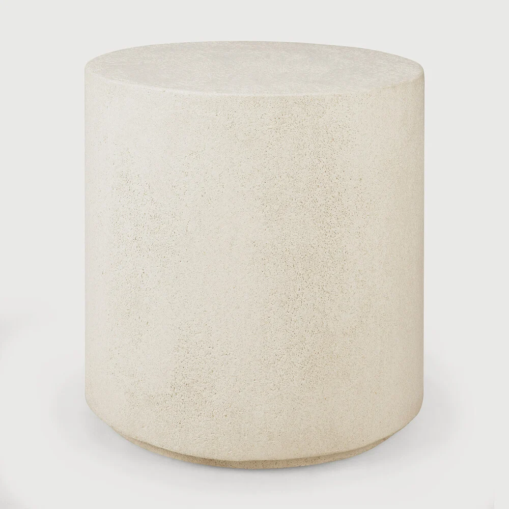 Ethnicraft Elements Indoor Beistelltisch Microzemant Rund 40x40x42 cm
