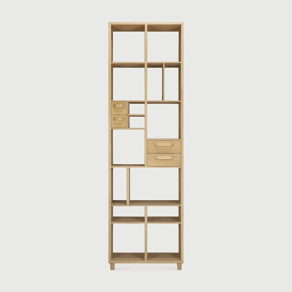 Ethnicraft Pirouette Indoor Regal Eichenholz 60x30x200 cm