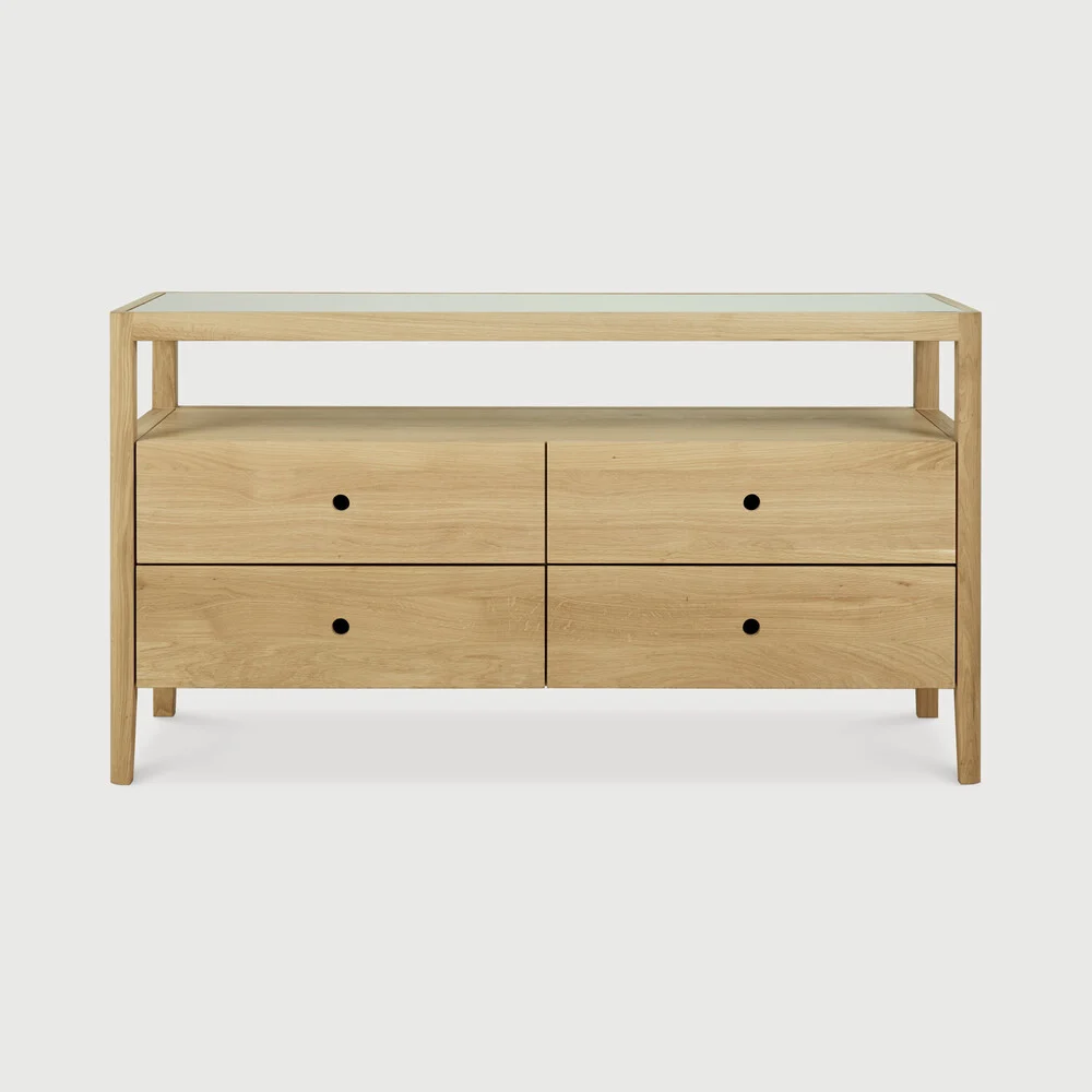 Ethnicraft Spindle Indoor Kommode Eichenholz 160x56x83 cm