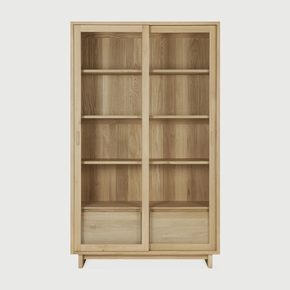 Ethnicraft Wave Indoor Schrank Eichenholz Geölt 110x46x183 cm