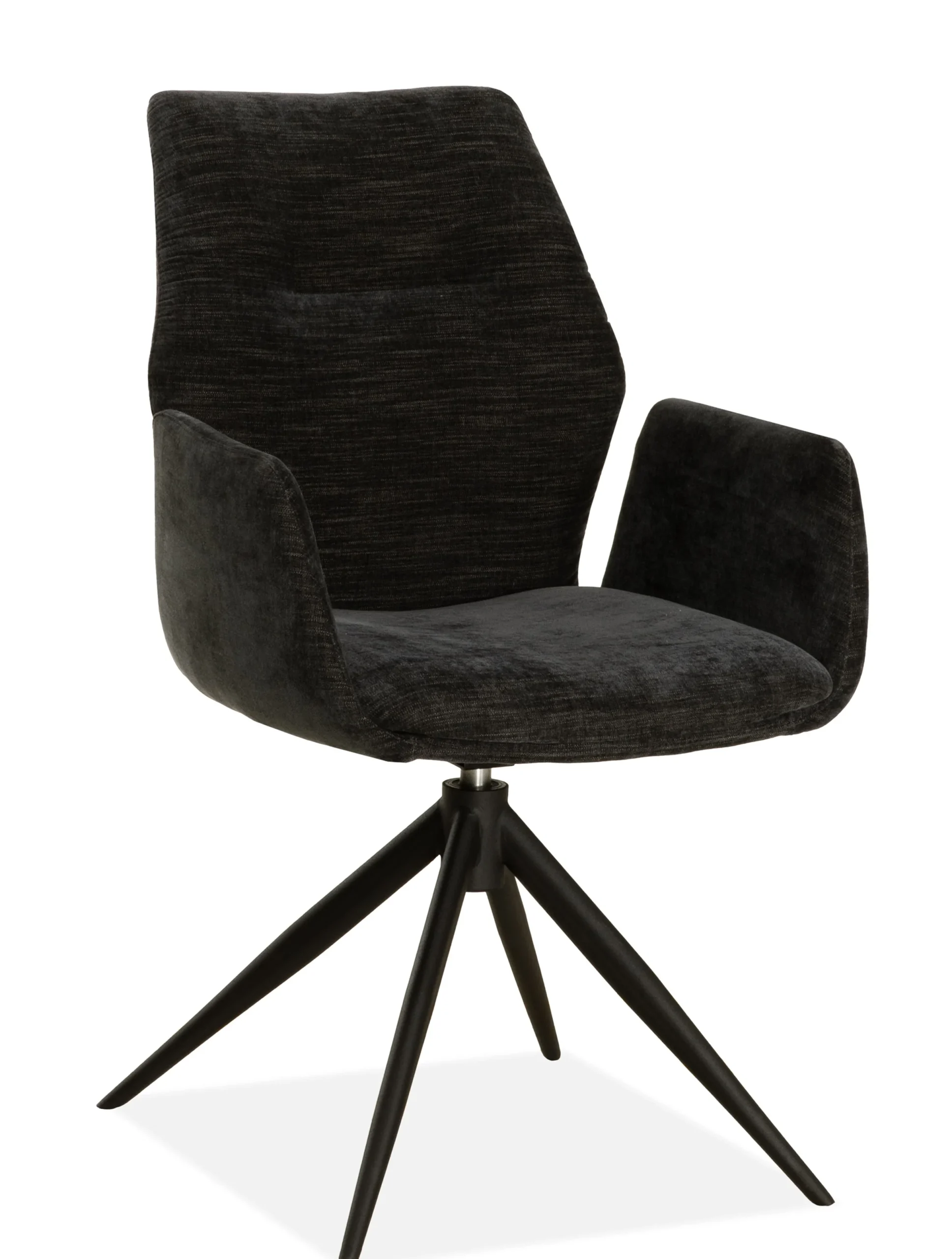 Maxfurn Puebla Dining Stuhl mit Armlehne Metall/Miami Stoff