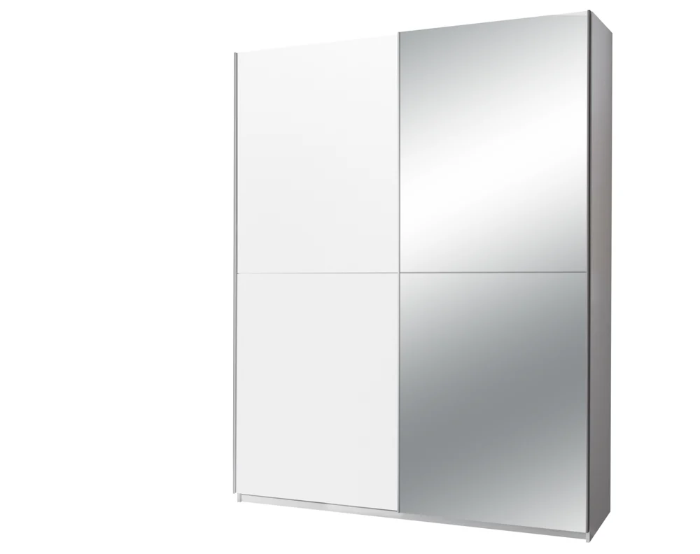 Pol Power Puls Schwebetürenschrank + Spiegel Holzwerkstoff Dekorfolie 2 Türen 170x195x59 cm