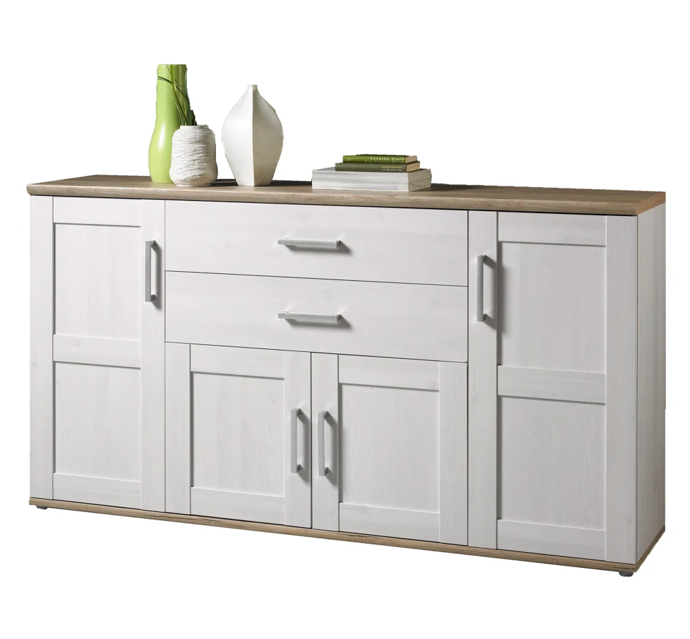 HBZ Meble Romance Sideboard Holzwerkstoff Sibiu Lärche/San Remo hell 186x100cm