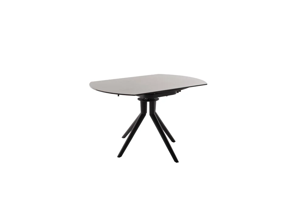 MCA Rubikon Auszugtisch Metall/Keramik Schwarz Matt 135x95(135) cm