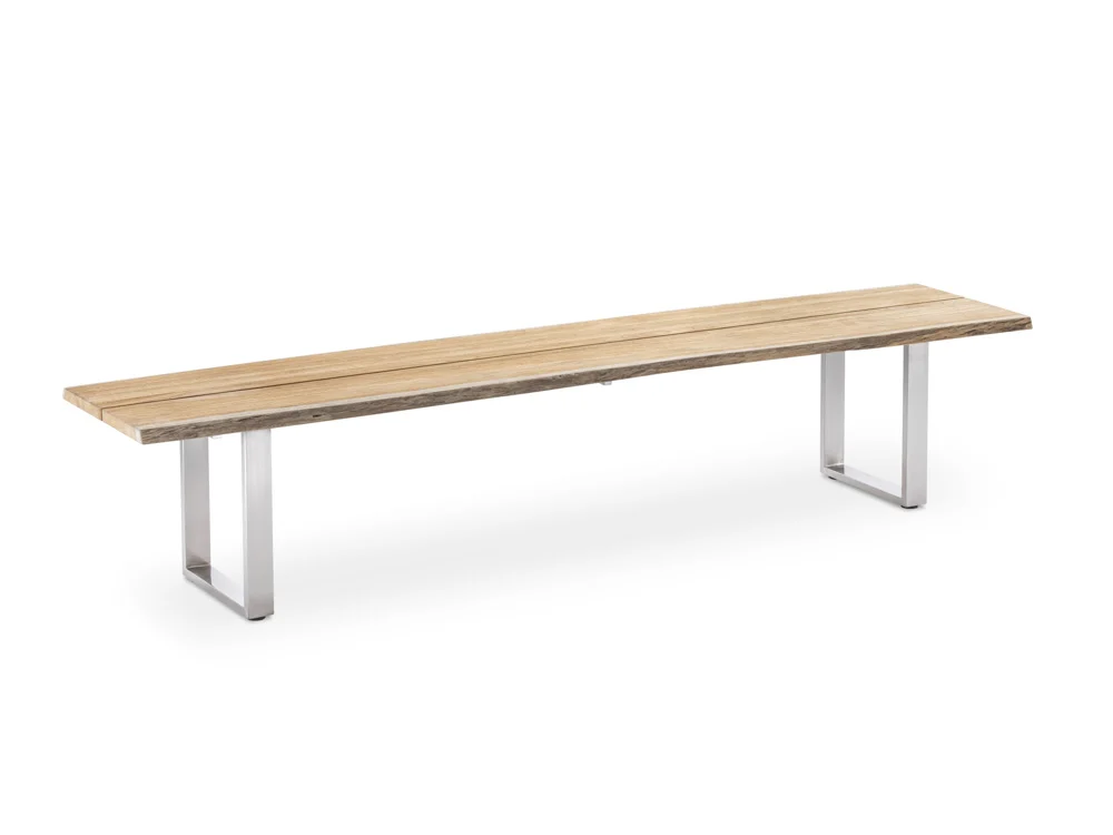Niehoff Solid Bank Edelstahl/Teak