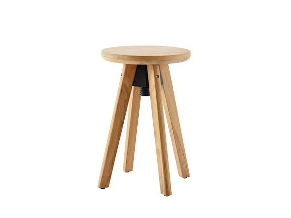 Solpuri Spindle Drehhocker Teak