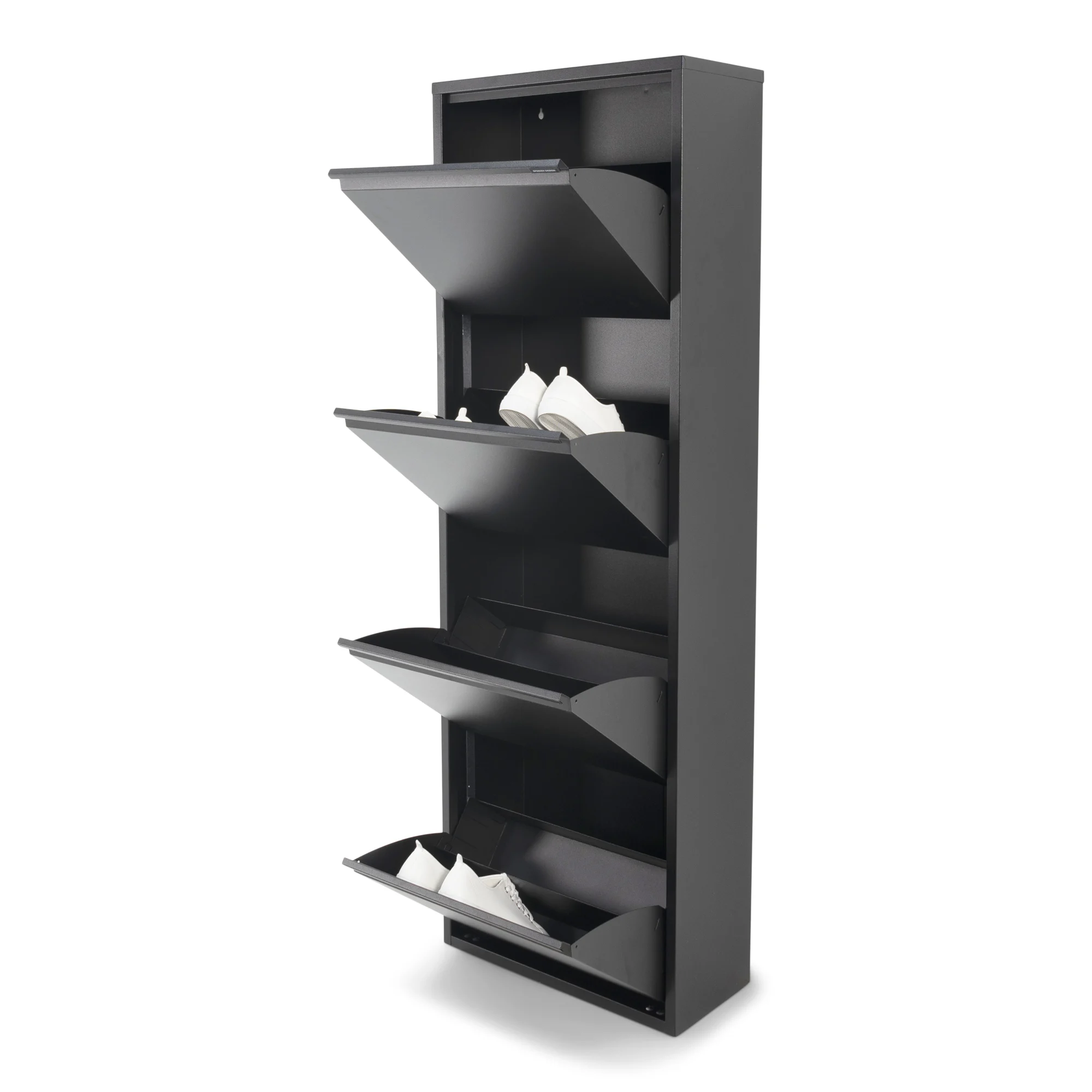 Spinder Billy 4 Schuhschrank Stahl Schwarz