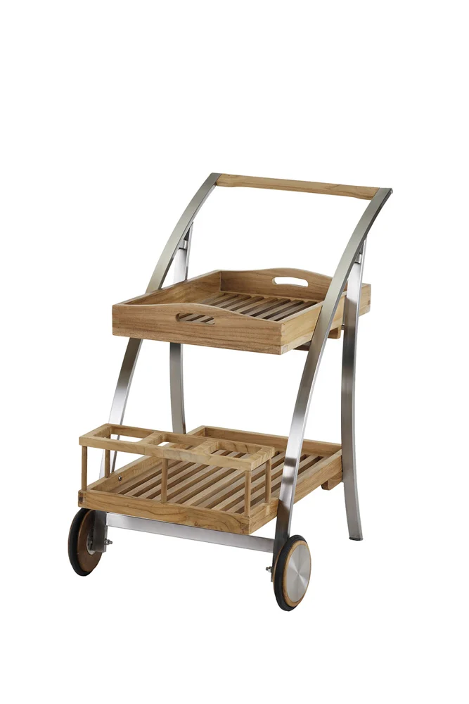 Diamond Garden Tivoli Servierwagen Edelstahl/Teak 104x51 cm