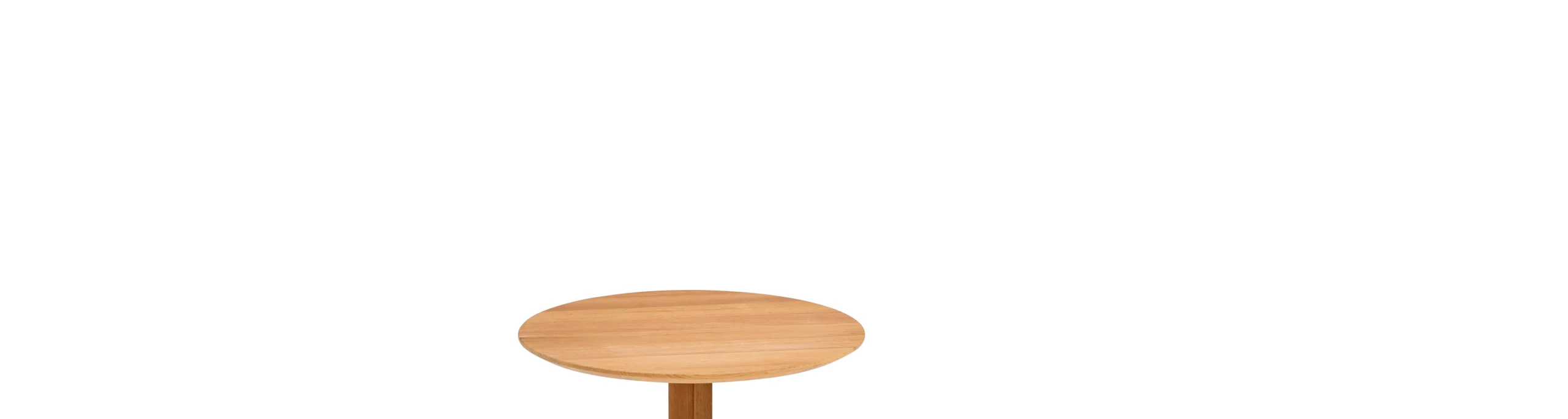 Weishäupl Trio Tischplatte Teak Massivholz Rund Ø65 cm