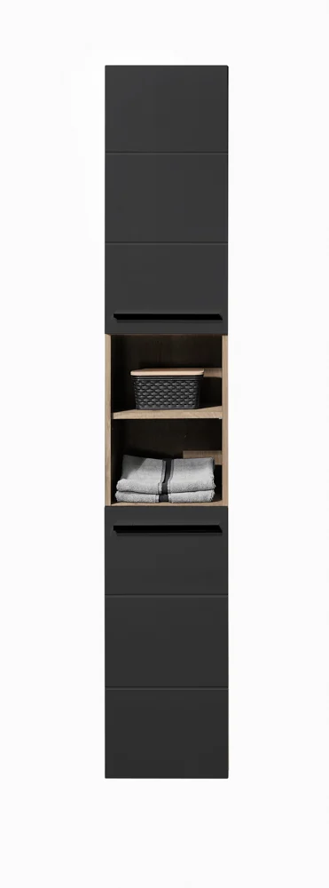 Bega BBK Vista Hochschrank Holzwerkstoff Schwarz matt