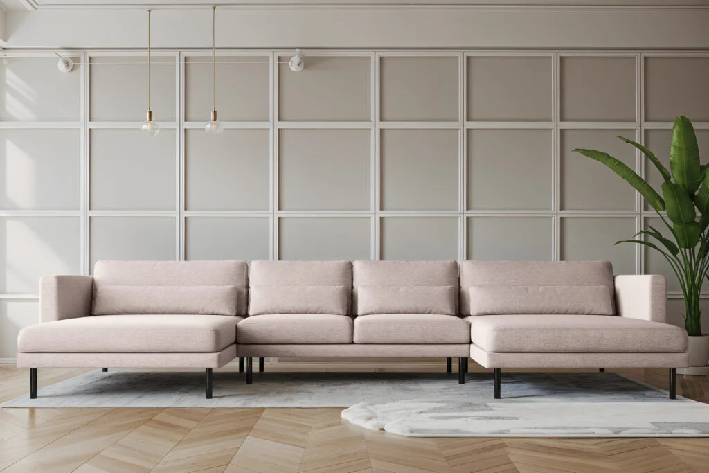 Ecksofa DANI in U-Form Stilvolles stoff Verita