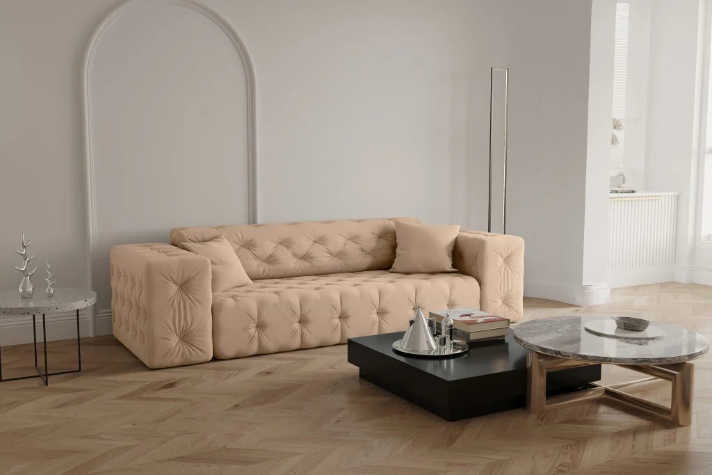 Sofa XXL Wohnlandschaft Wohnzimmer CLOUD stilvol viele farben - 3-Sitzer Sofa