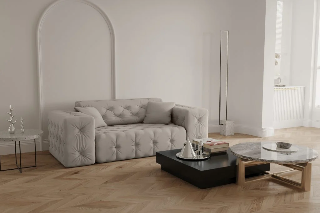 Sofa stilvol Wohnlandschaft Wohnzimmer CLOUD viele farben - 2-Sitzer Sofa