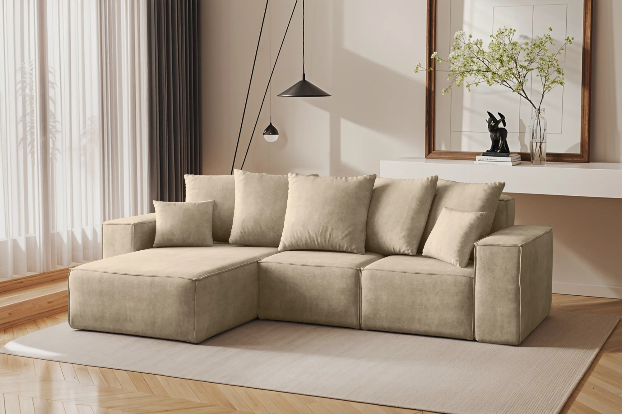 Modernes Ecksofa in L-Form aus der limitierten Kollektion Ella