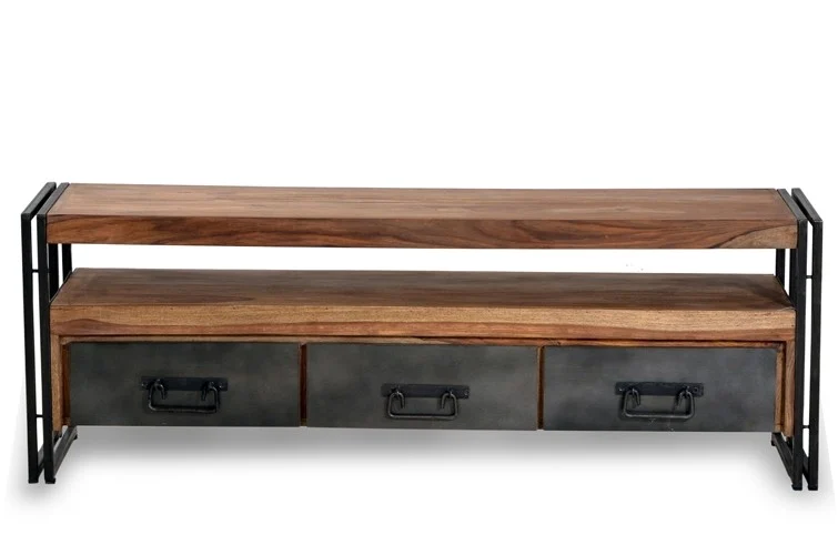 SIT Möbel PANAMA Lowboard Altmetall/Akazie gebeizt und geölt Gebrauchsspuren