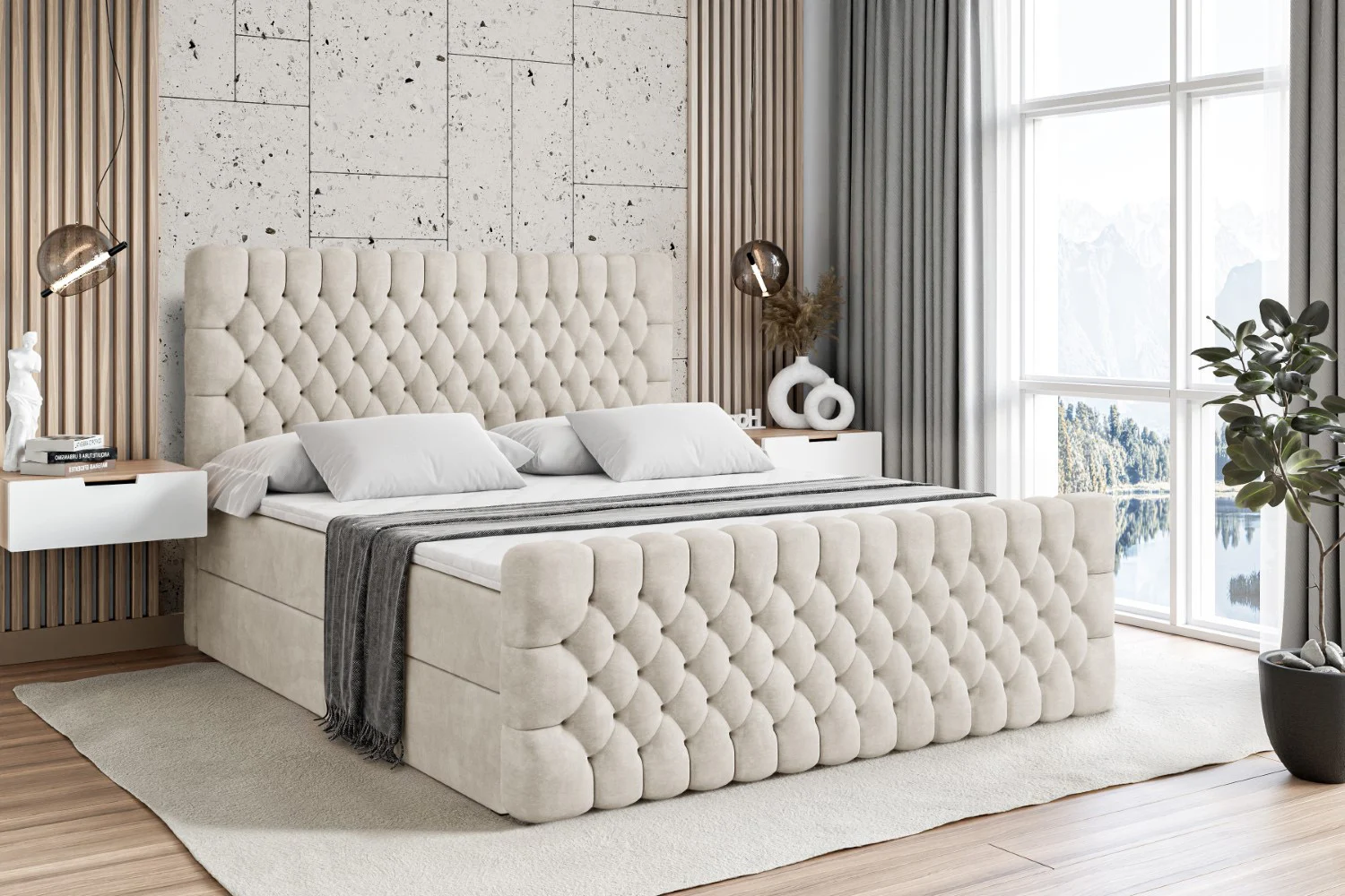 Boxbett SERENE-Z Beige - Casablanca 2301 120x200 cm