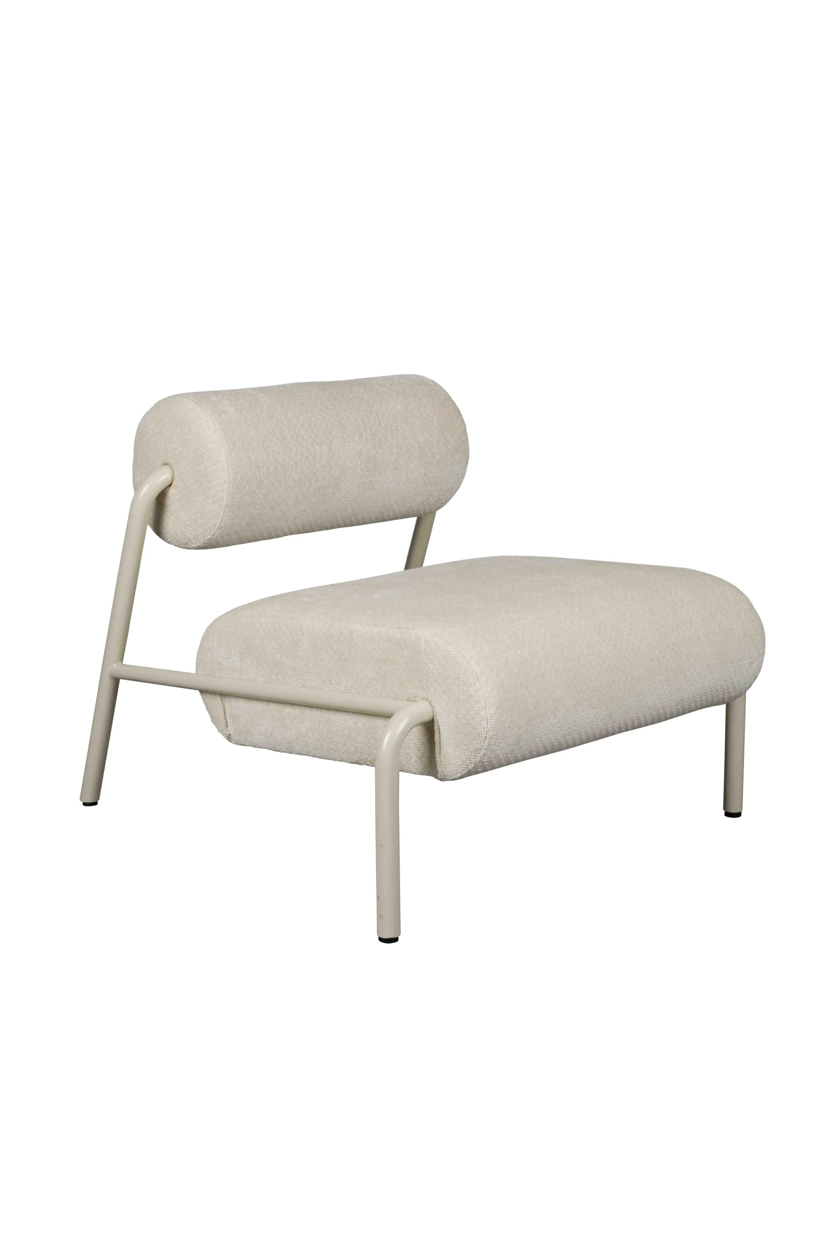 Zuiver Lekima Lounge Chair Eisen/Polyester Beige