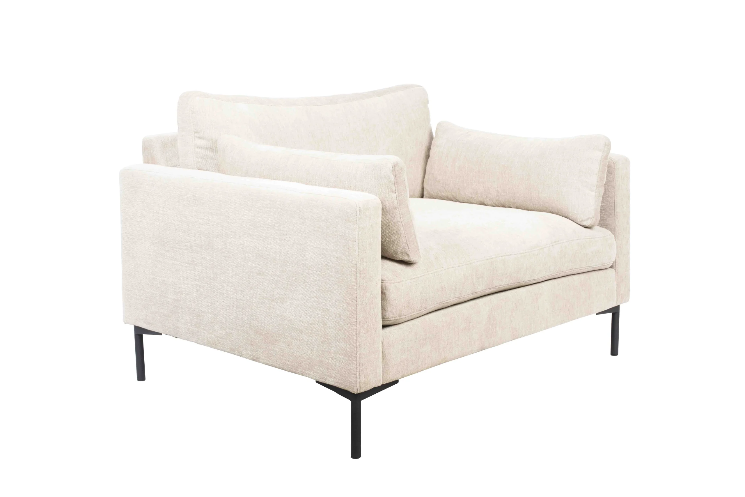 Zuiver Summer Lounge Chair Stahl/Stoff Creme