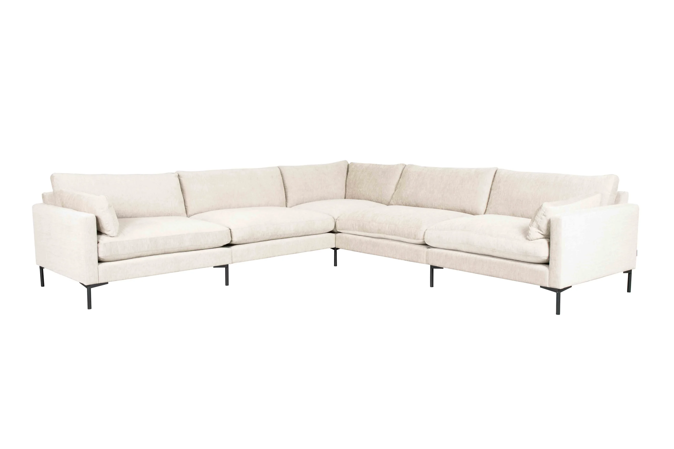 Zuiver Summer 7-Sitzer Sofa Stahl/Stoff Creme