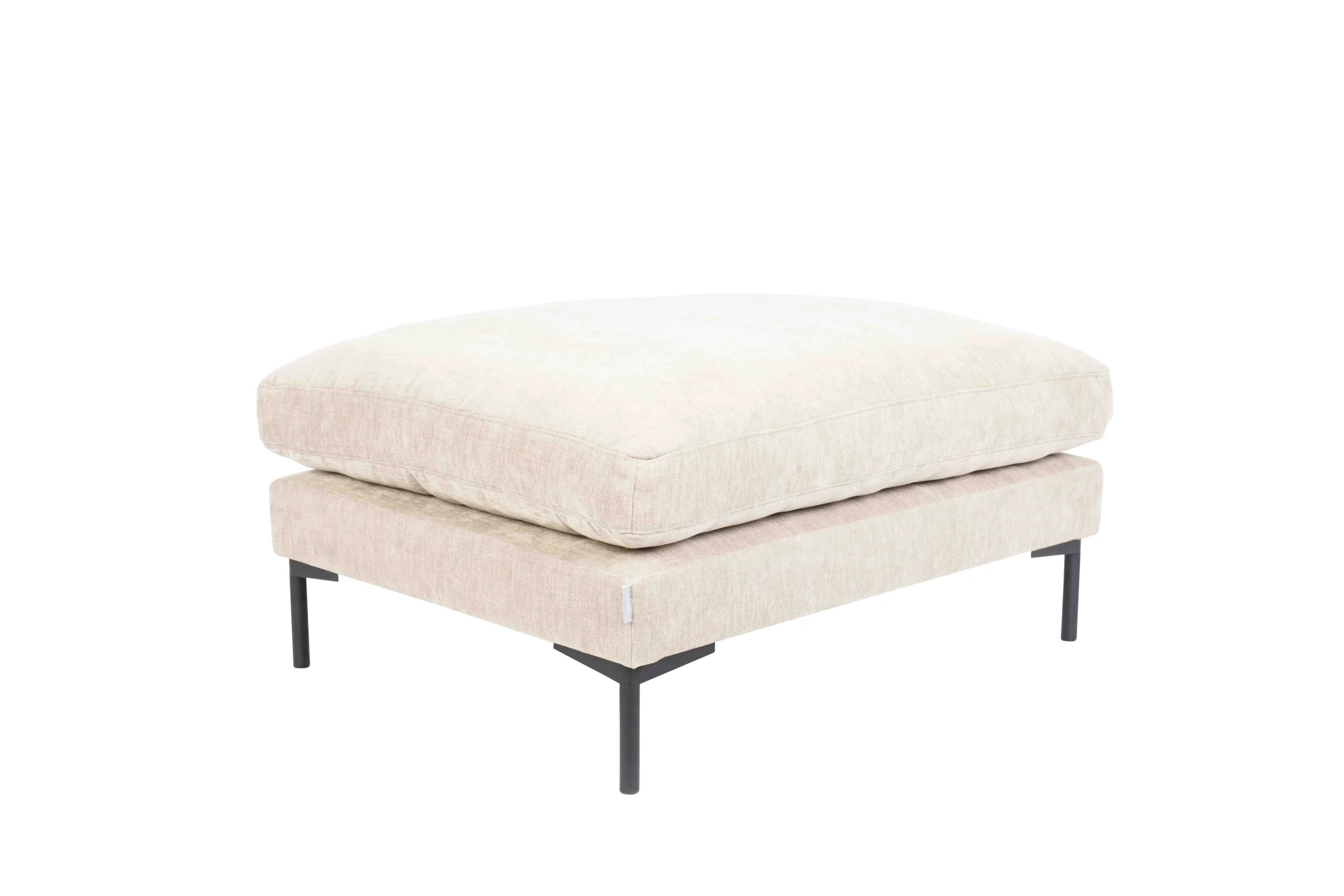 Zuiver Summer Ottoman Stahl/Stoff Creme