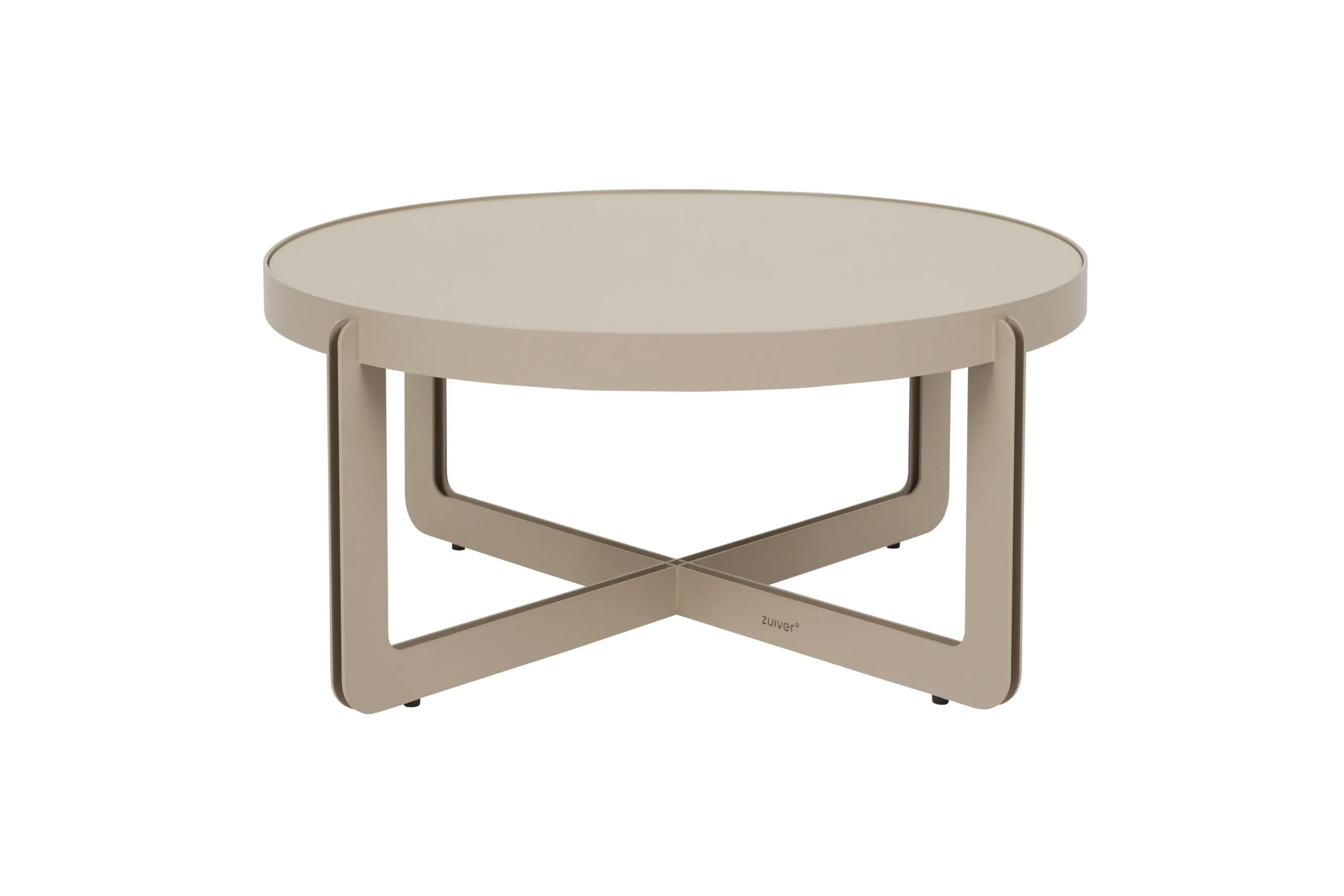 Zuiver Centre Coffee Table Stahl/MDF Beige Rund Ø68x30 cm