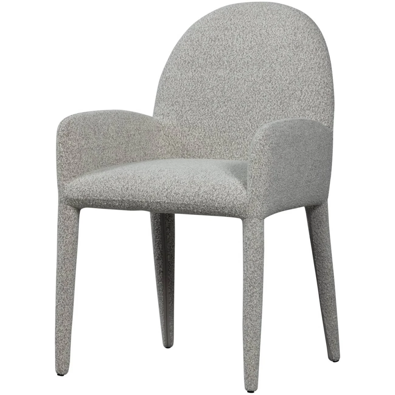 Esszimmerstuhl Elegance aus Bouclé-Stoff, modern gepolstert, grau, gemütliche Textur für Dein Zuhause