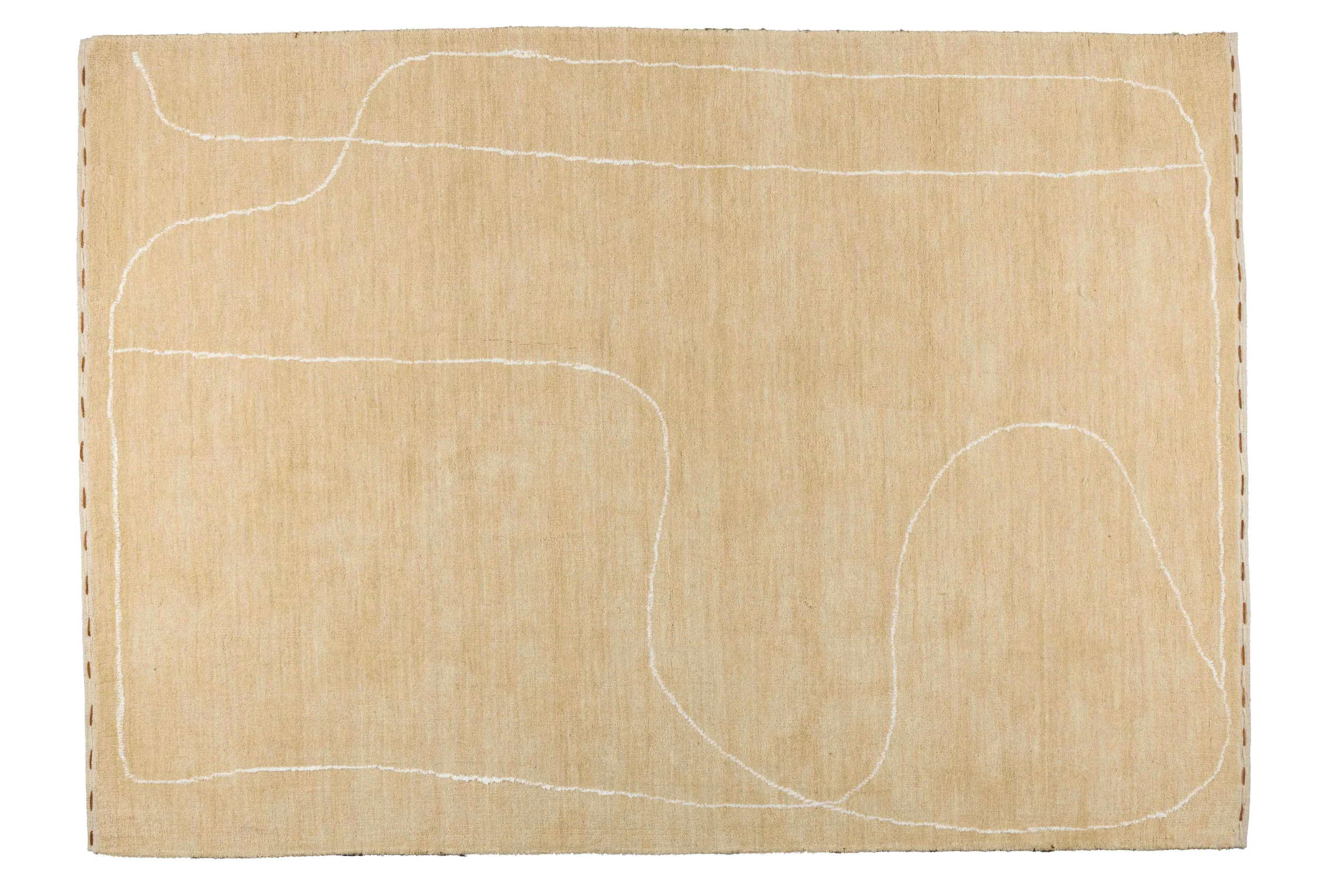 Zuiver Doodle Teppich Polyester Beige