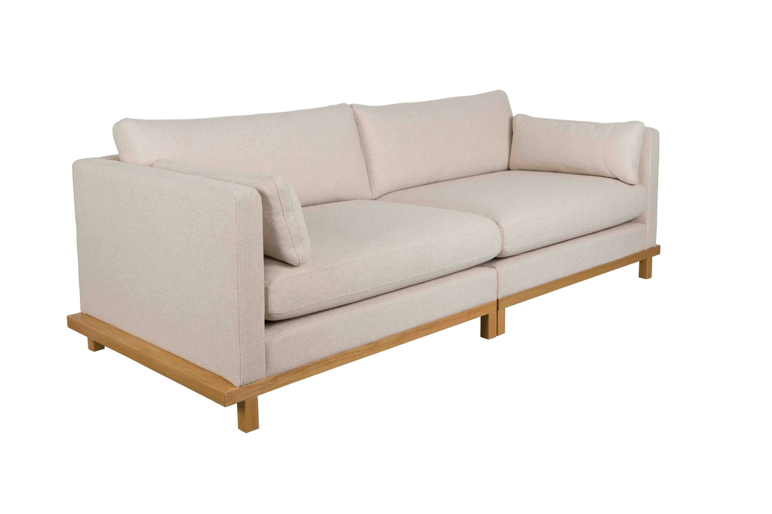 Zuiver Blossom 3-Sitzer Sofa Eichenholz/Stoff