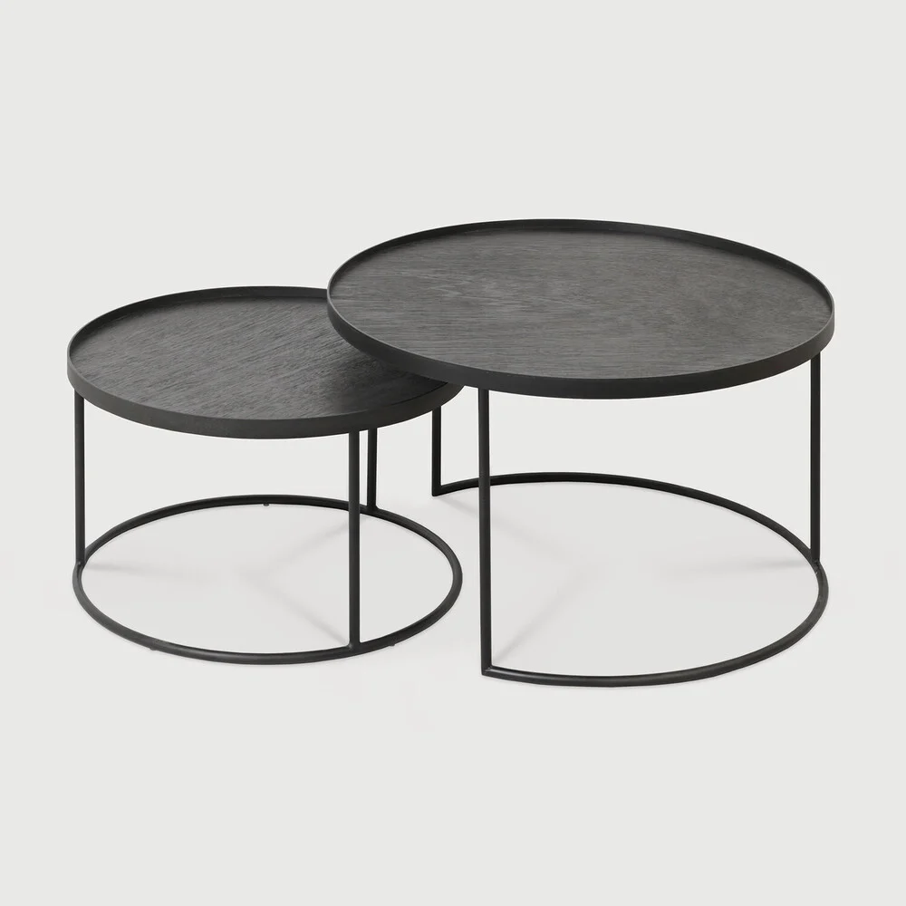 Ethnicraft Indoor Couchtisch Set Metall/Holz
