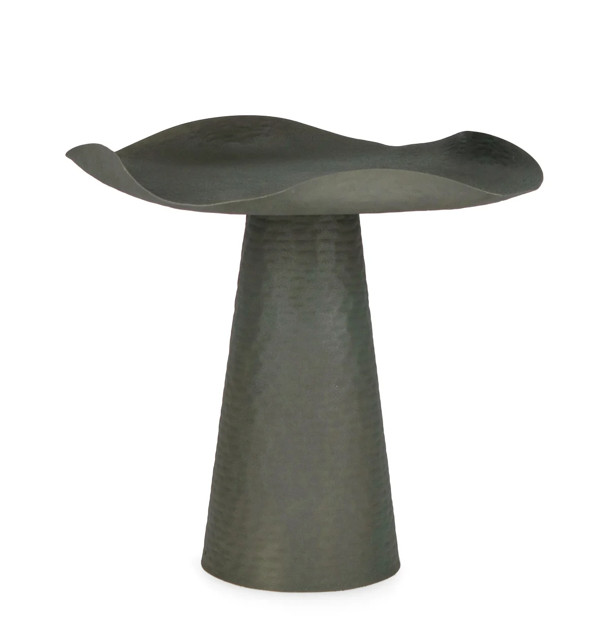 Beistelltisch Lalita aus Metall, rundes Design, modern, grün, Ø 41 cm, pulverbeschichtet - Bizzotto