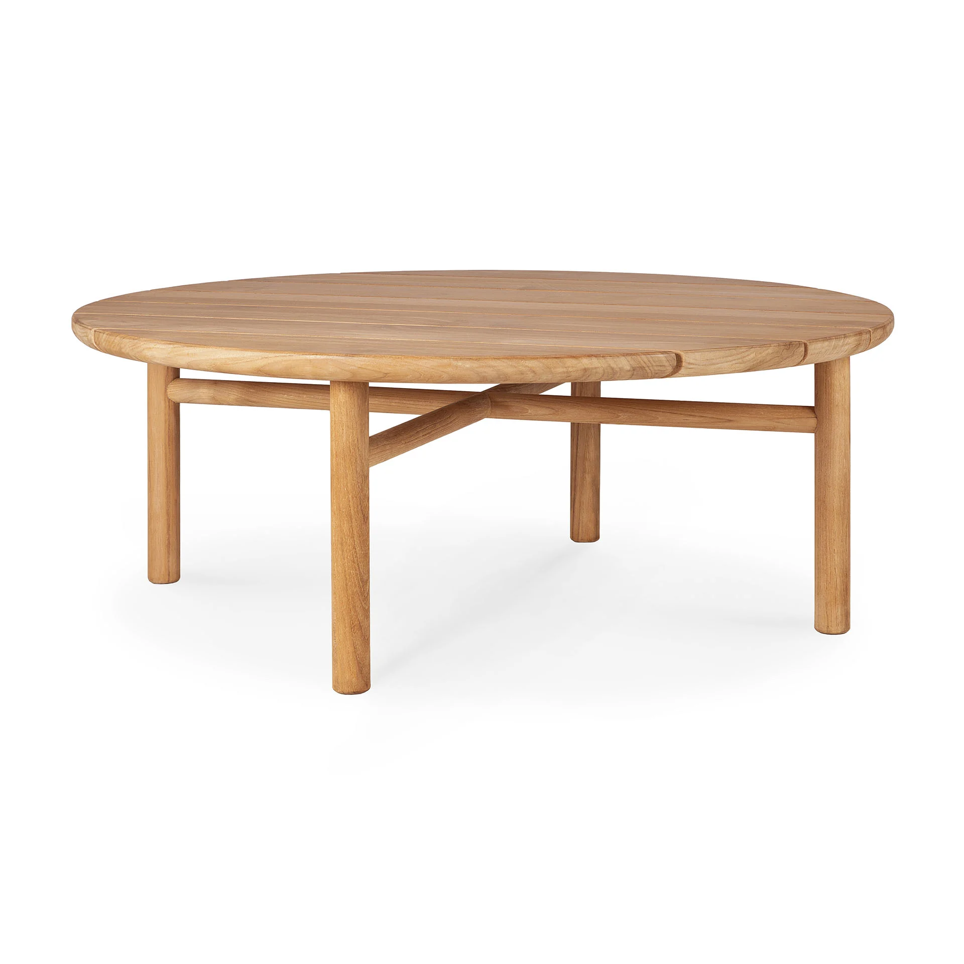 Ethnicraft Quatro Beistelltisch Teak rund