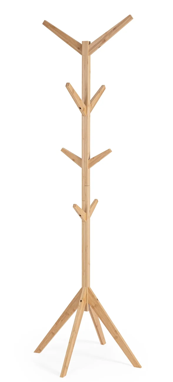 Kleiderständer Cayden aus Bambus, skandinavisches Design, natur, leicht montierbar, Bizzotto