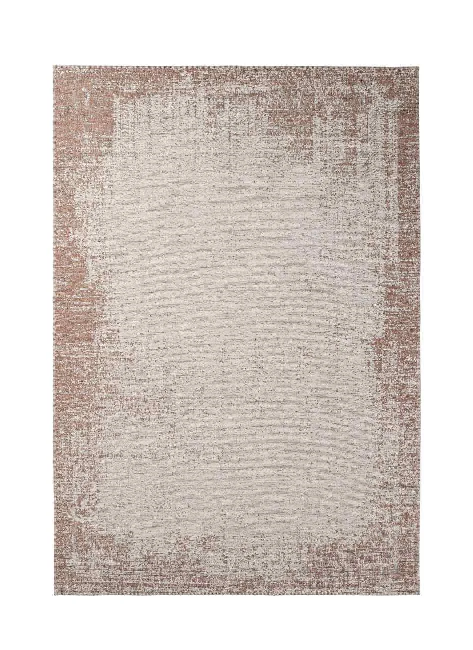 Teppich Silva Stoffmischung, modernes Design, Rot Grau, 160x230 cm, pflegeleicht für Dein Zuhause - Bizzotto