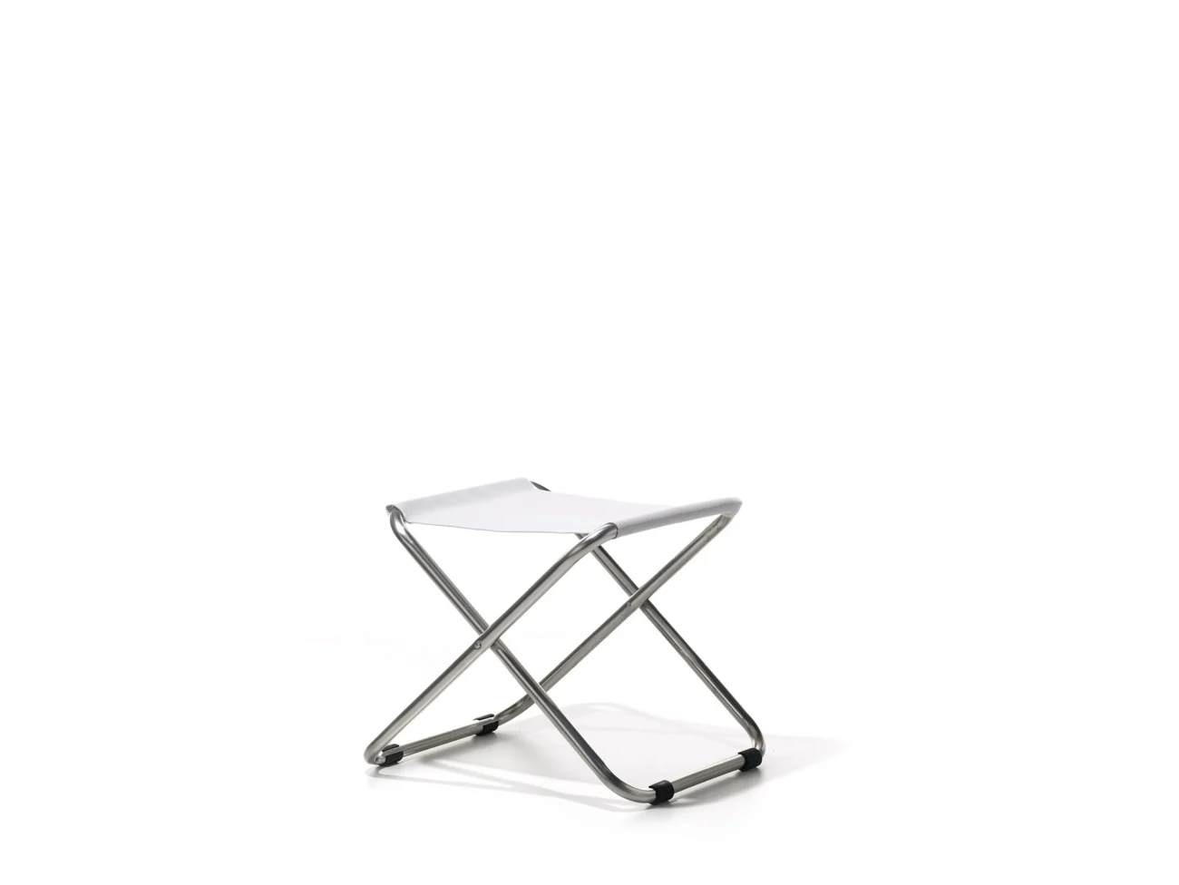 Hocker Chico von Fiam aus Aluminium, modern und wetterfest, weiß, ideal für Outdoor