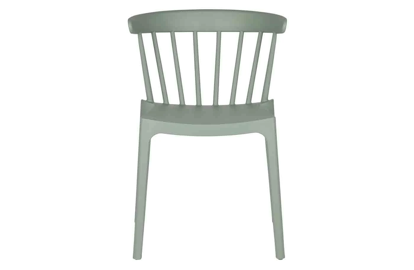 Gartenstuhl Bliss aus wetterfestem Kunststoff, modern stapelbar, mintgrün, für drinnen und draußen - Woood