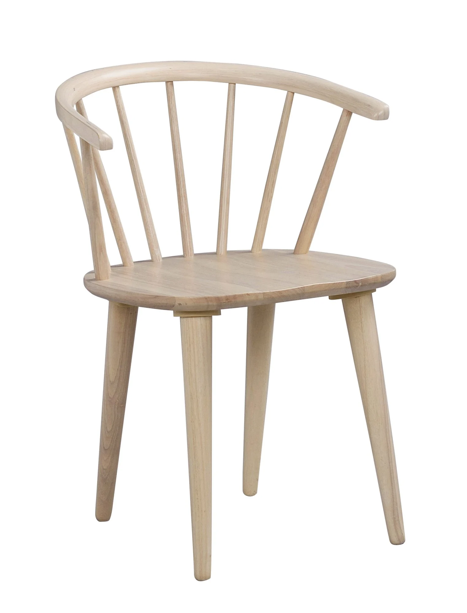 Stuhl Carmen 2er Set aus Massivholz, skandinavischer Stil, Whitewash, ideal für Dein Esszimmer - Rowico