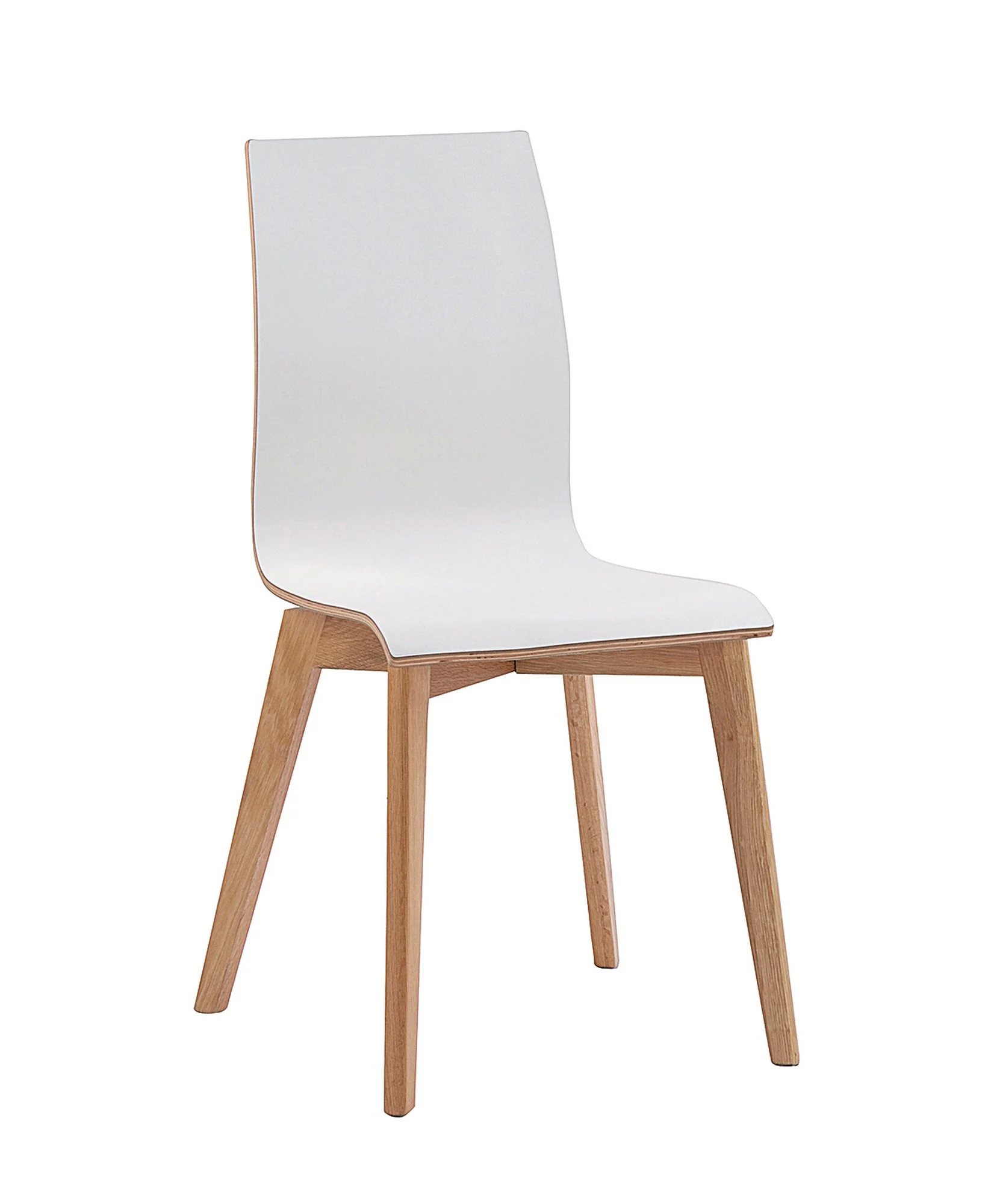 Stuhl Gracy 2er Set Eiche, skandinavisches Design, weiß, massives Holz für Dein Esszimmer - Rowico