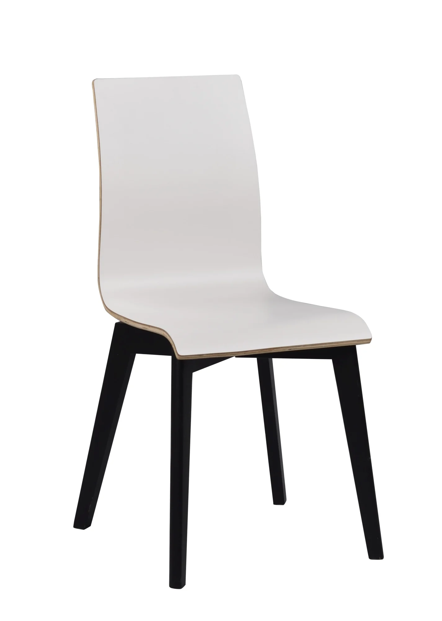 Stuhl Gracy 2er Set aus Eiche und MDF, skandinavisches Design, Weiß Schwarz, ideal für Dein Esszimmer - Rowico