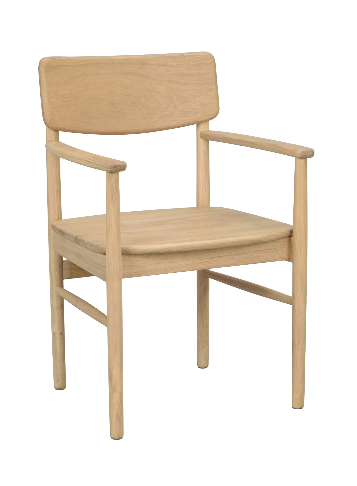 Stuhl Maidstone aus massiver Eiche, Retro Chic Design, natur lackiert, FSC-zertifiziert