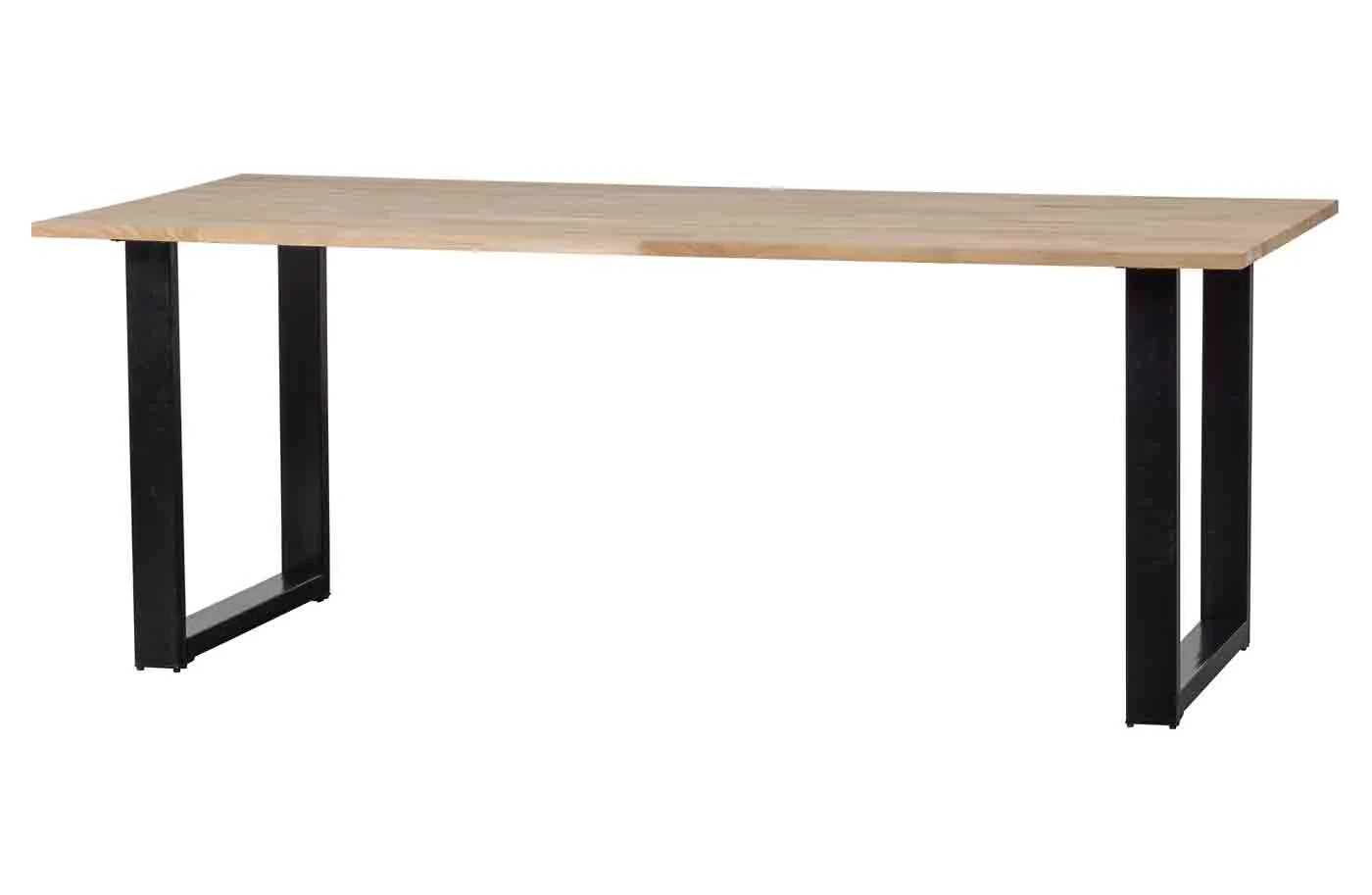 Esstisch Tablo Eiche mit U-Gestell, modernes Design, natur, 200 cm, für 6–8 Personen