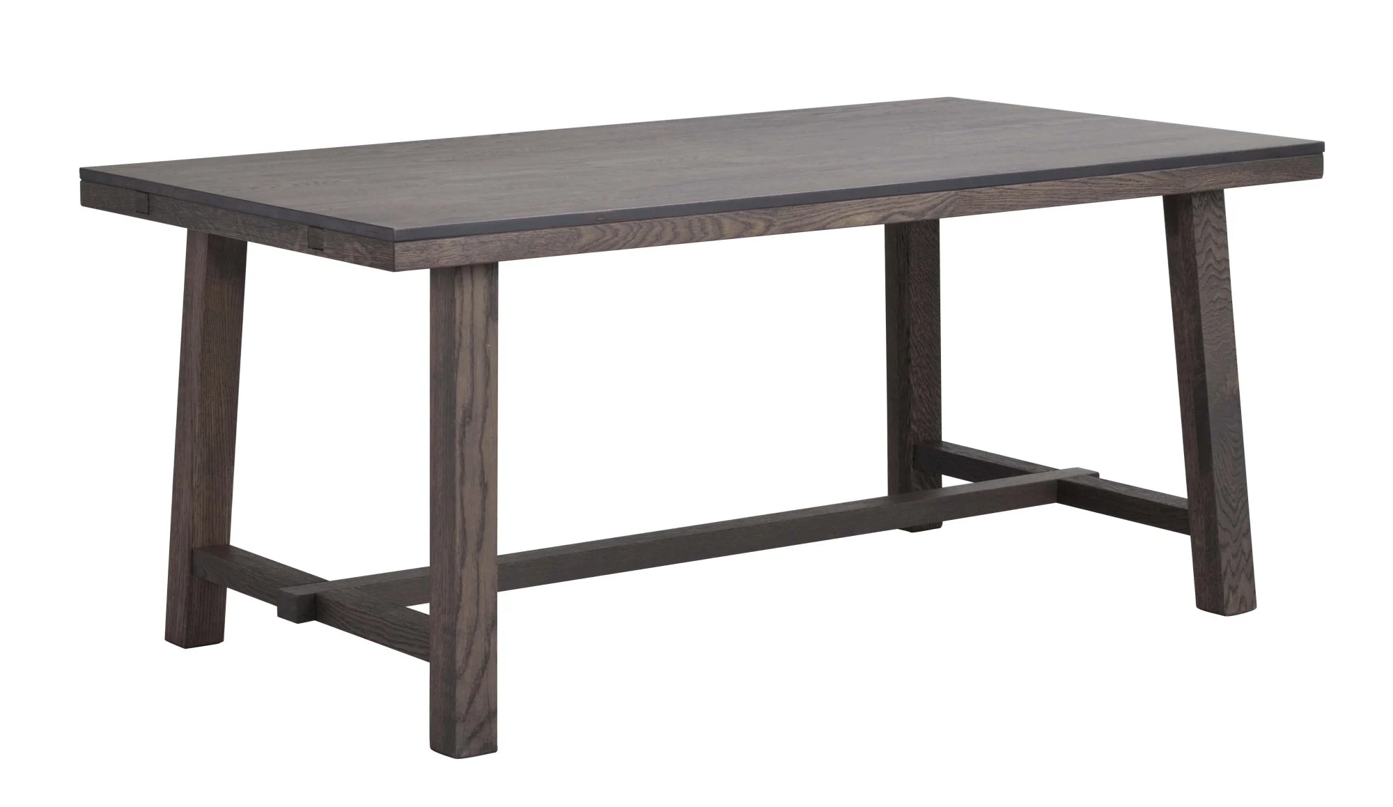 Esstisch Brooklyn Classic aus massiver Eiche, Industrial-Stil, dunkelbraun, 170 cm, für 6–8 Personen