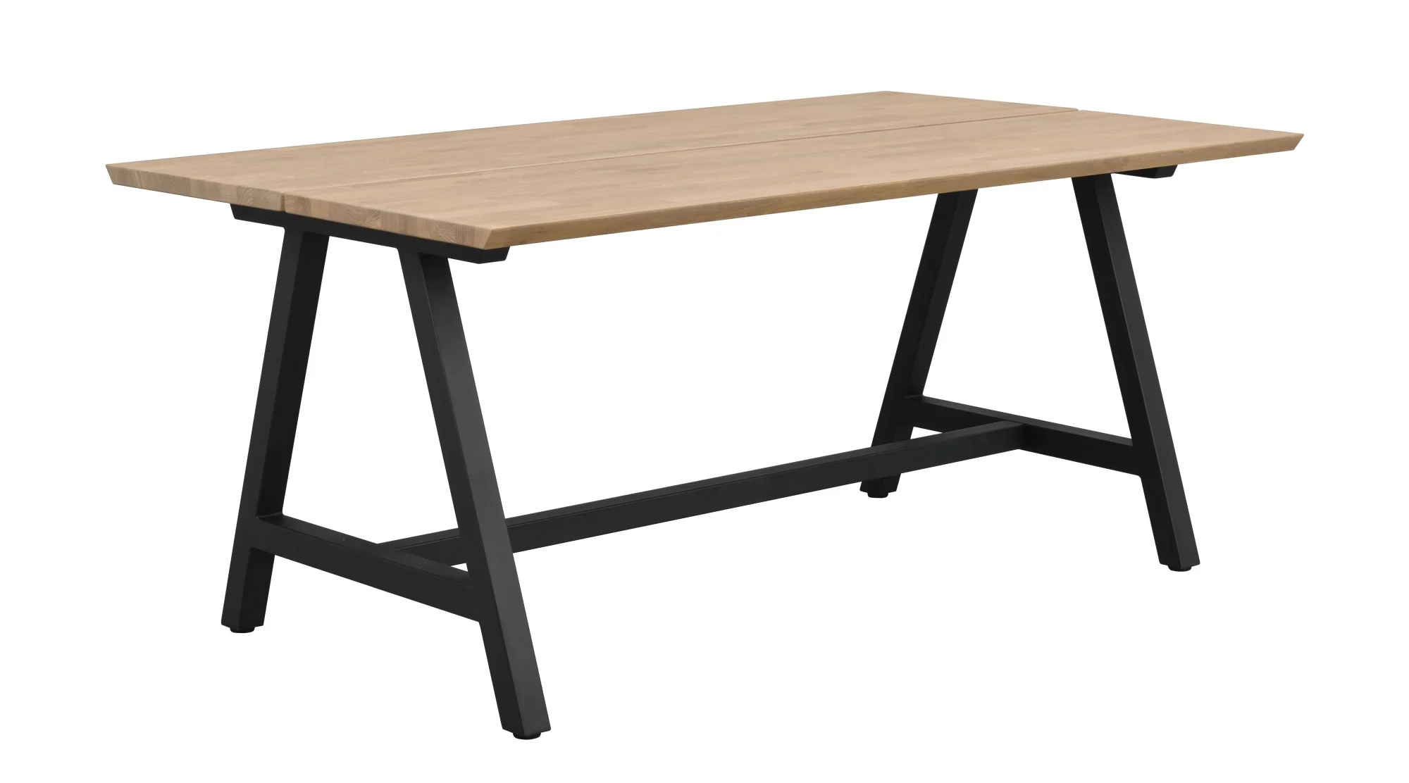 Esstisch Carradale A-Gestell Plus aus Eiche natur, Industrial Design, 170x100 cm, für 6-8 Personen