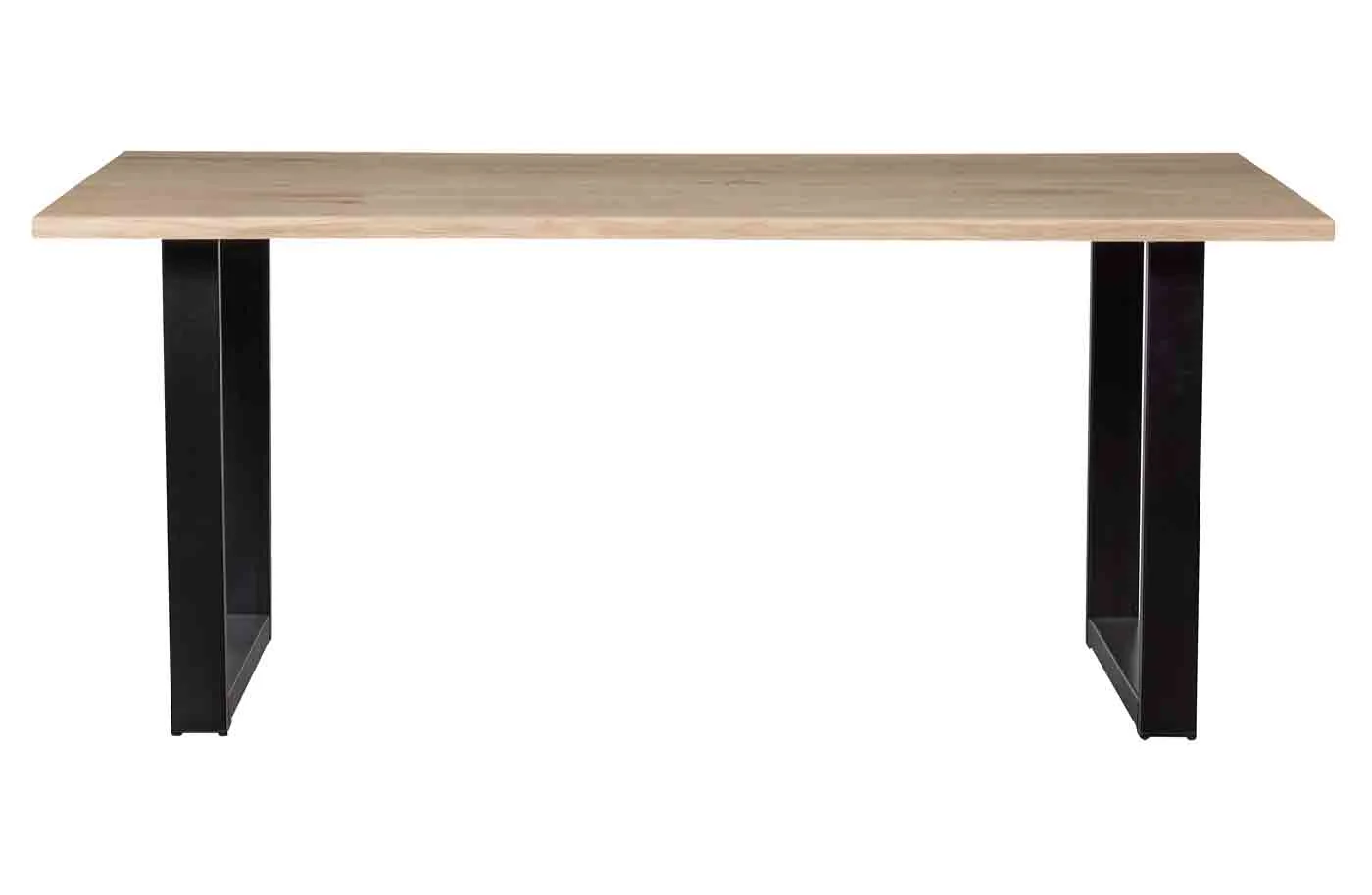 Esstisch Tablo Eiche Baumkante, modern mit U-Gestell, natur, 180 cm, für 4–6 Personen