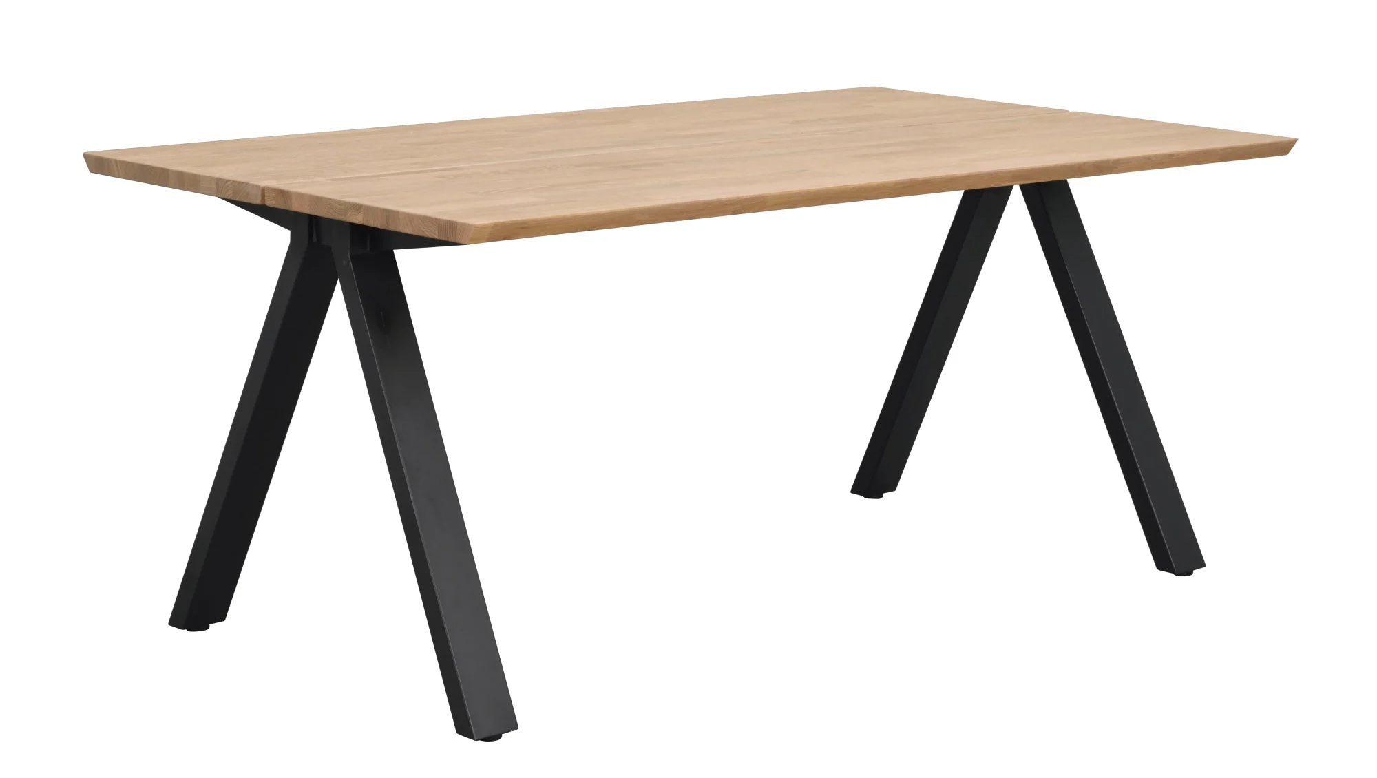 Esstisch Carradale A-Gestell von Rowico, aus massiver Eiche, modern, natur, 170x100 cm