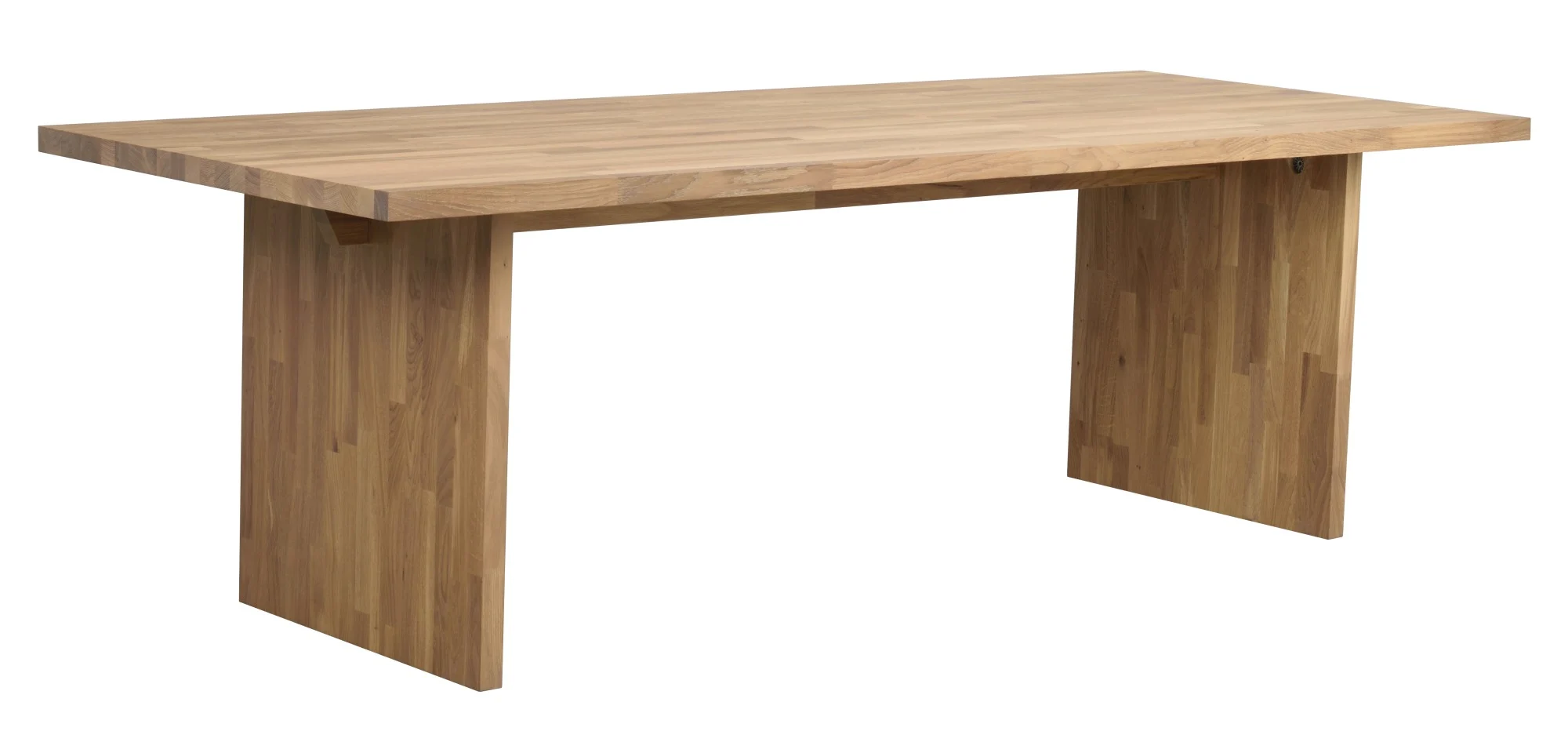 Esstisch Emmett aus Eiche, massiv und geölt, FSC-zertifiziert, natur, 240x95x75 cm