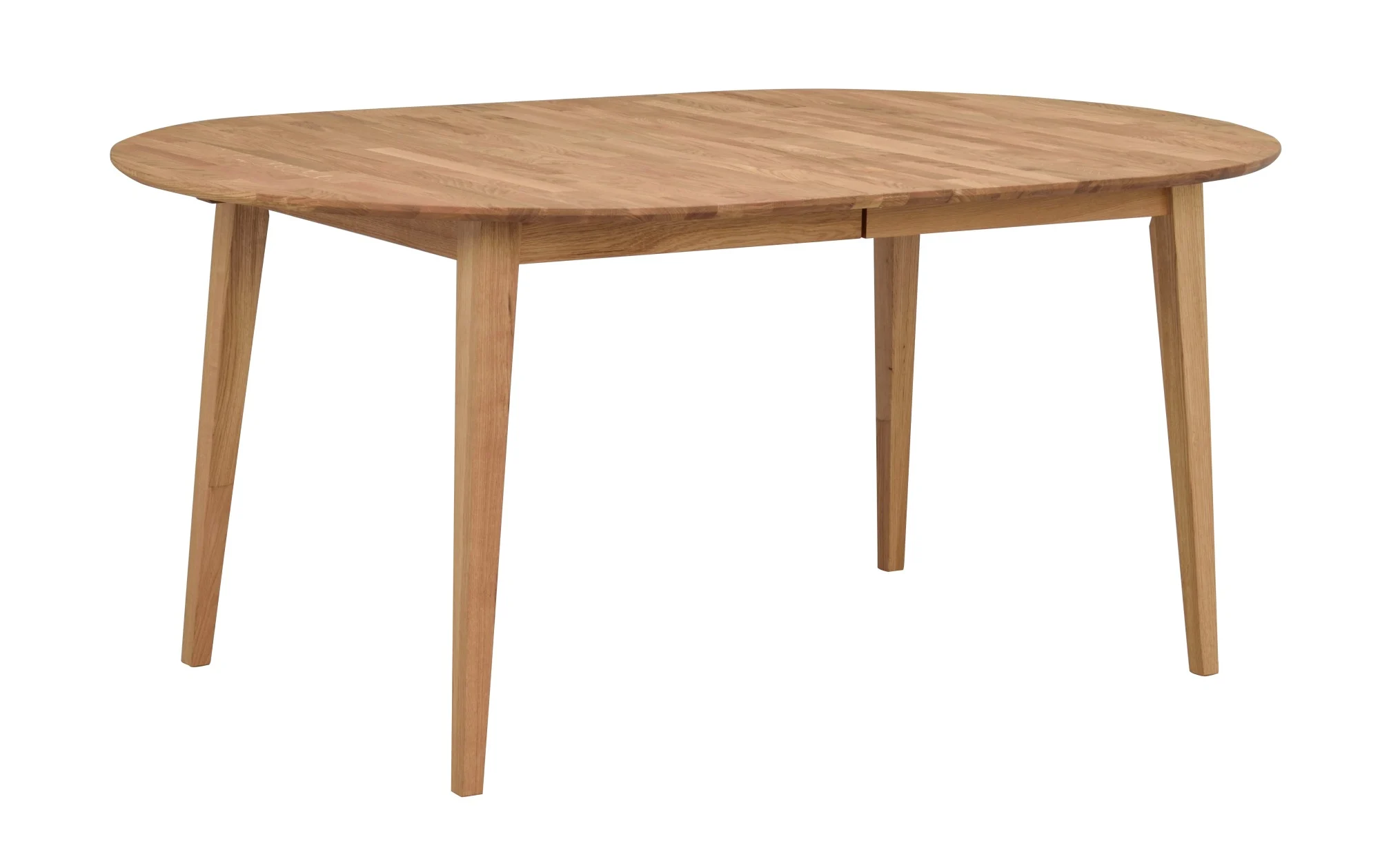 Esstisch Filippa Oval mit Auszug aus Eiche, skandinavischer Stil, Natur, für 6–8 Personen - Rowico