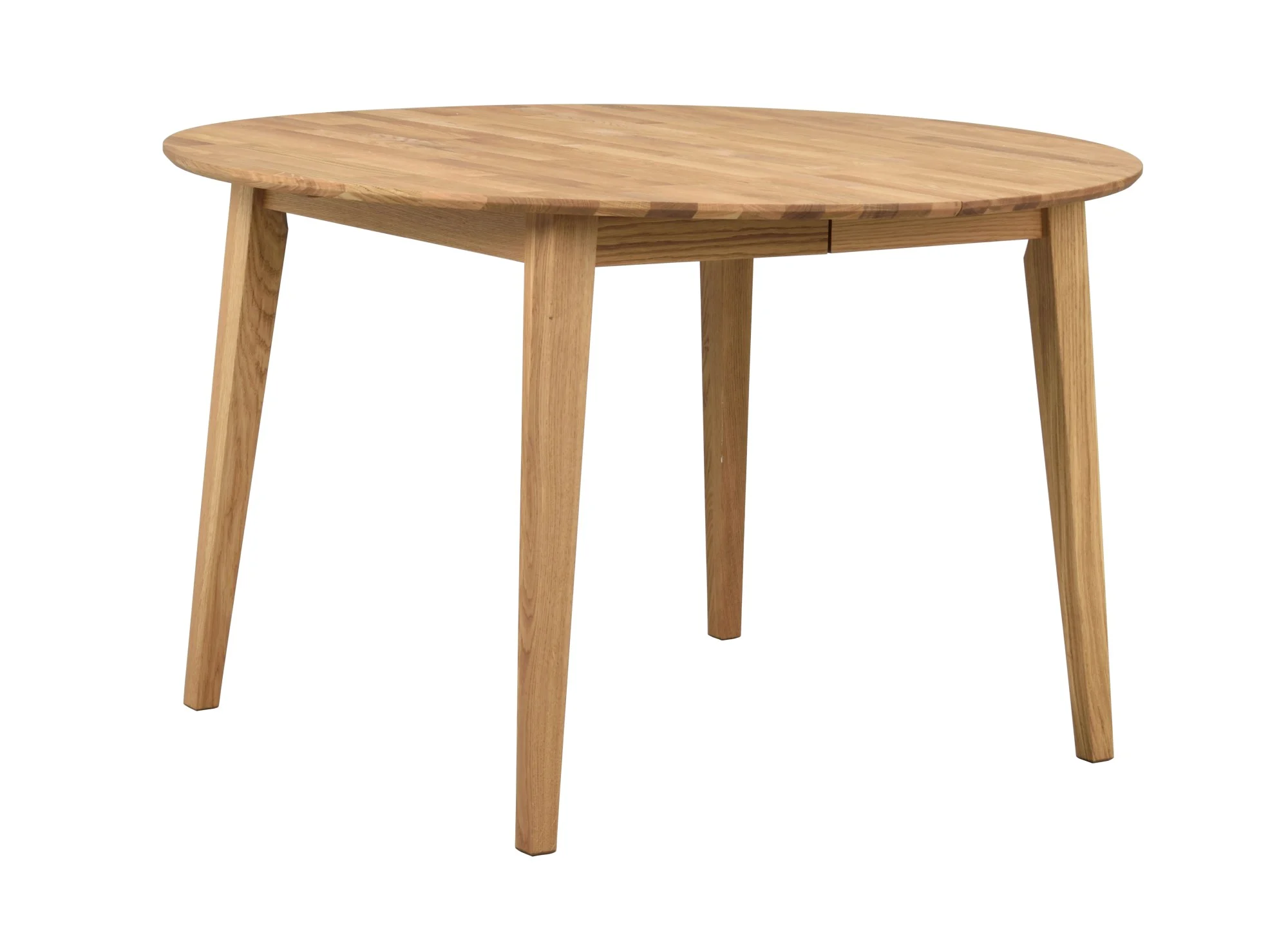 Esstisch Filippa Eiche Natur, rund mit Auszug, skandinavischer Stil, für 4–6 Personen - Rowico
