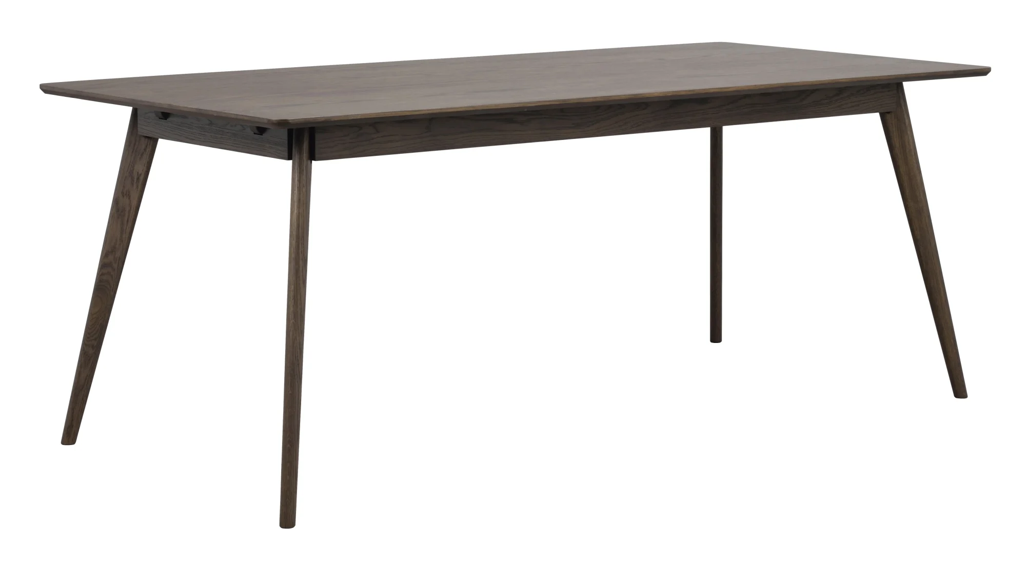 Esstisch Yumi aus MDF mit Eichenfurnier, skandinavischer Stil, braun, rechteckig 190x90 cm - Rowico